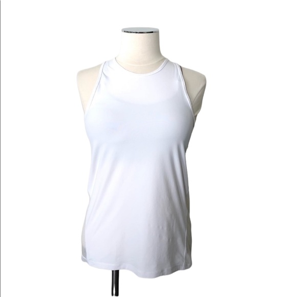 VICTORIA SPORT Twisted Mash Back Workout Tank Top Sleeveless White Sz XS - Picture 8 of 14